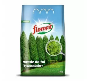 FLOROVIT гранульоване добриво Флоровіт для туї і хвойних 1 кг (весна-літо)