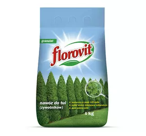 FLOROVIT гранульоване добриво Флоровіт для туї і хвойних 5 кг (весна-літо)